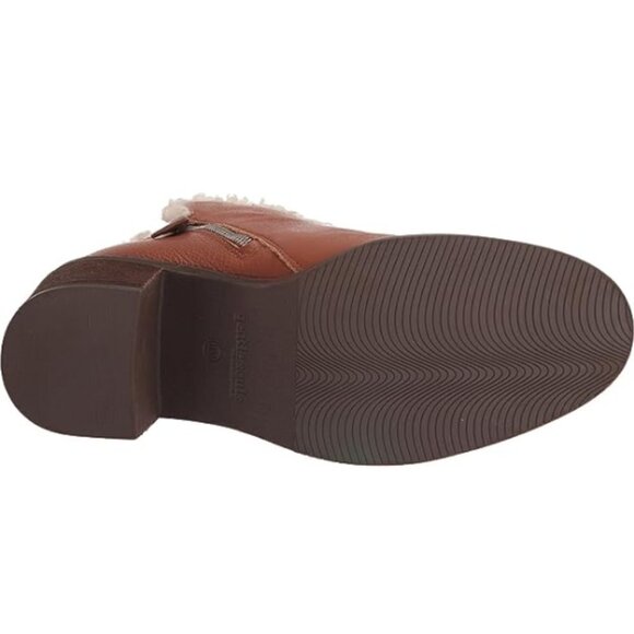 Gentle Souls by Kenneth Cole 'Best' 65mm Zip Cozy Ankle Boot, Cognac - Picture 6 of 7